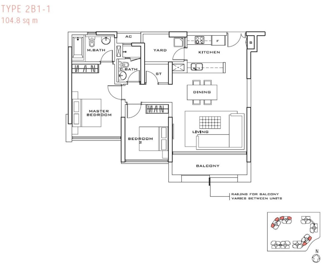 mat-bang-the-estella-105m2-2-phong-ngu-2wc-1lg-1-ban-cong