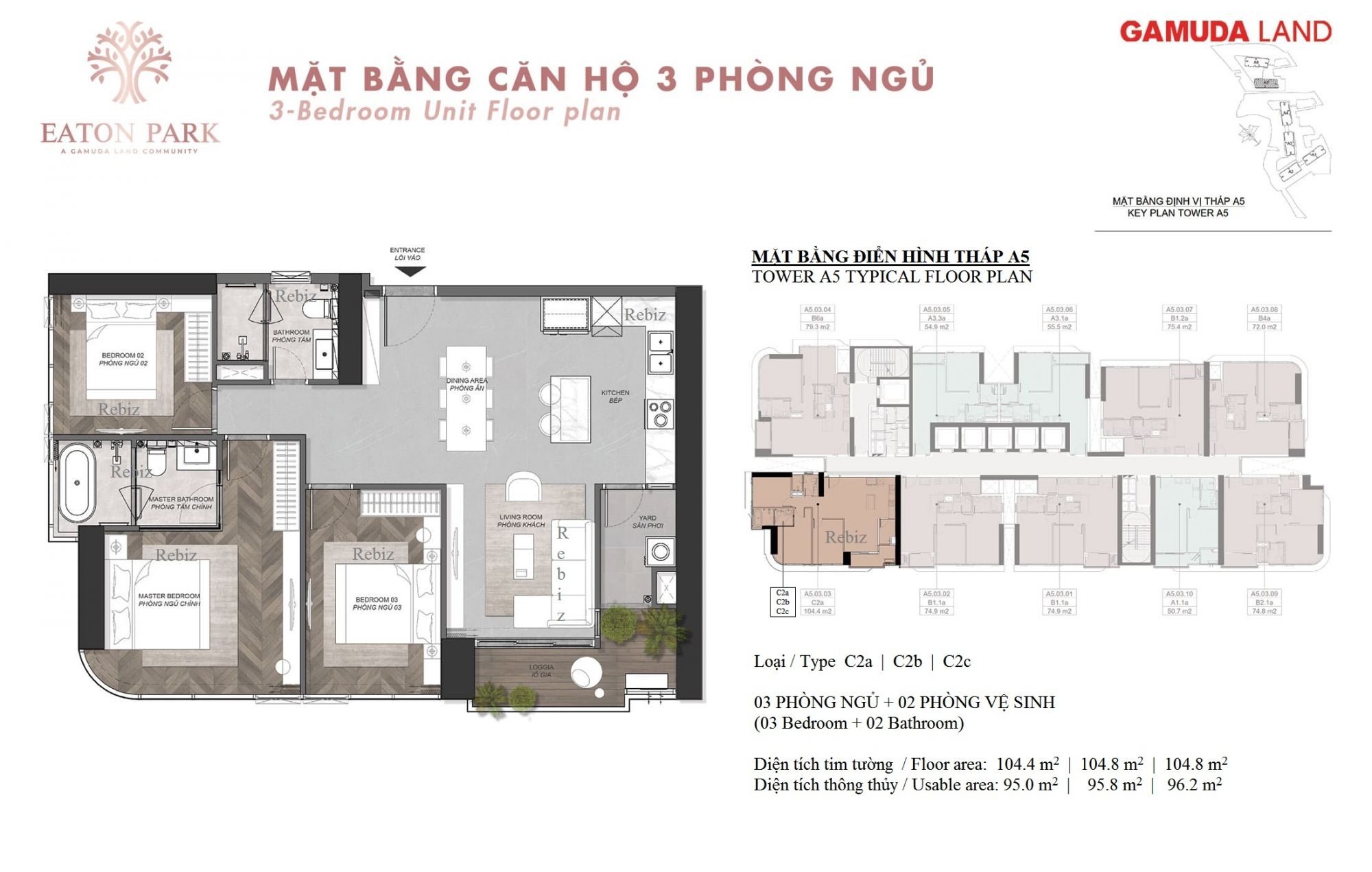 Layout-can-ho-3-Phong-ngu-Loai-C2a-C2b-C2c-toa-thap-A5-du-an-Eaton-Park-mai-chi-tho-gamuda
