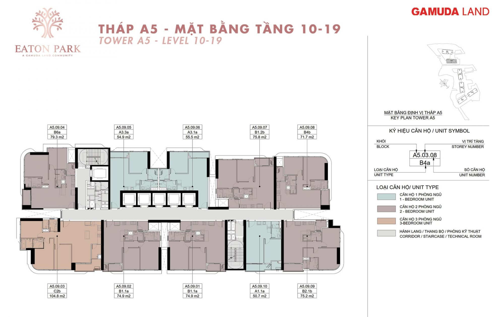 Mat-bang-dien-hinh-Tang-10-11-12-13-14-15-16-17-18-19-Toa-Thap-A5-Eaton-Park-63-Mai-Chi-Tho-phuong-binh-trung-quan-2-thu-duc