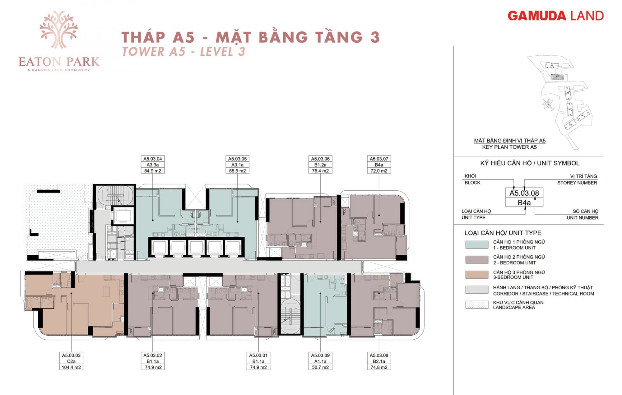 Mat-bang-dien-hinh-Tang-3-Toa-Thap-A5-Eaton-Park-63-Mai-Chi-Tho-phuong-binh-trung-quan-2-thu-duc-gamuda-land