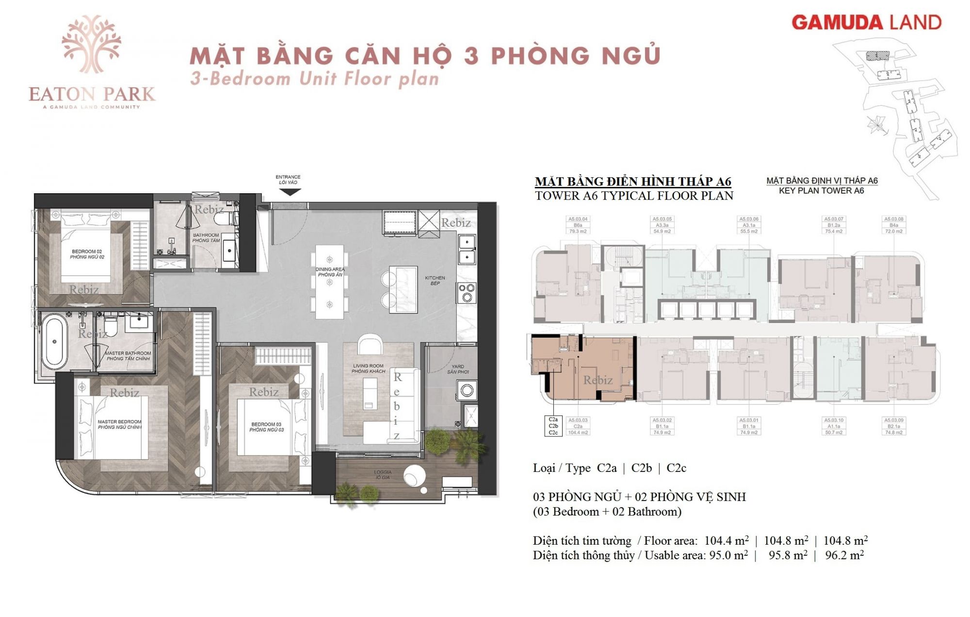 Layout-can-ho-3-Phong-ngu-Loai-C2a-C2b-C2c-toa-thap-A6-du-an-Eaton-Park-mai-chi-tho-gamuda