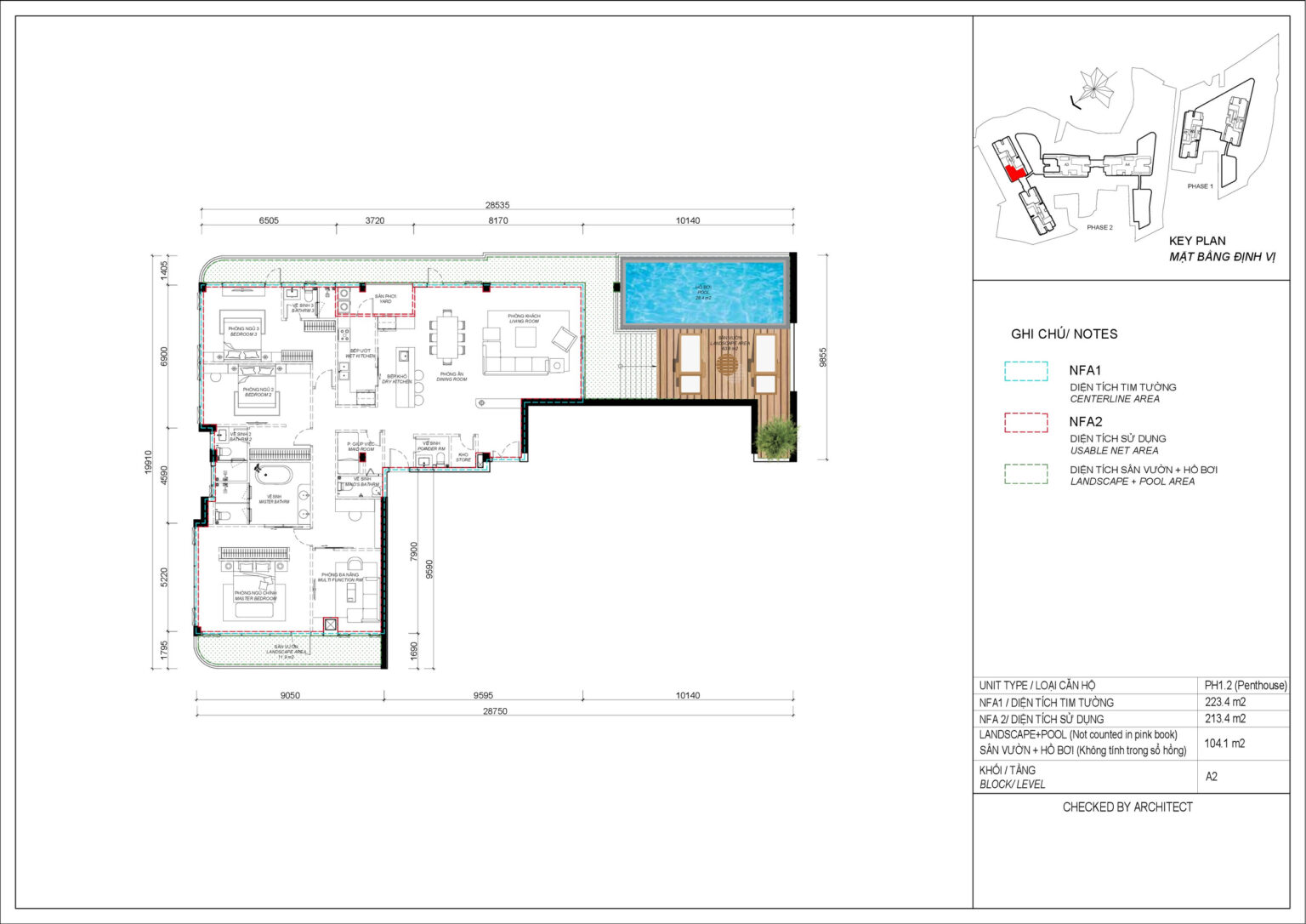 Mat-bang-layout-can-ho-penthouse-3-phong-ngu-loai-PH1.2-Toa-Thap-A2-Forest-Eaton-Park-63-Mai-Chi-Tho-phuong-binh-trung-quan-2-thu-duc-gamuda-land-rebiz