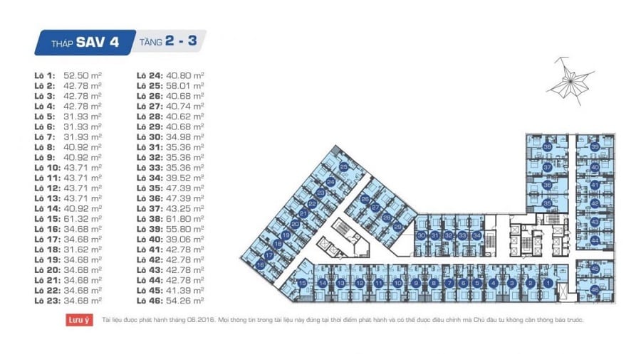 mat-bang-officetel-the-sun-avenue-thap-4-tang-2-3