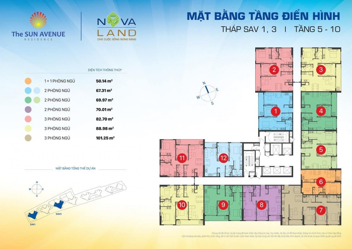 mat-bang-the-sun-avenue-thap-1-3-tang-5-6-7-8-9-10