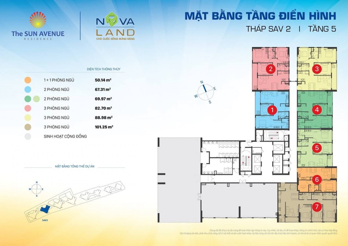 mat-bang-the-sun-avenue-thap-2-tang-5