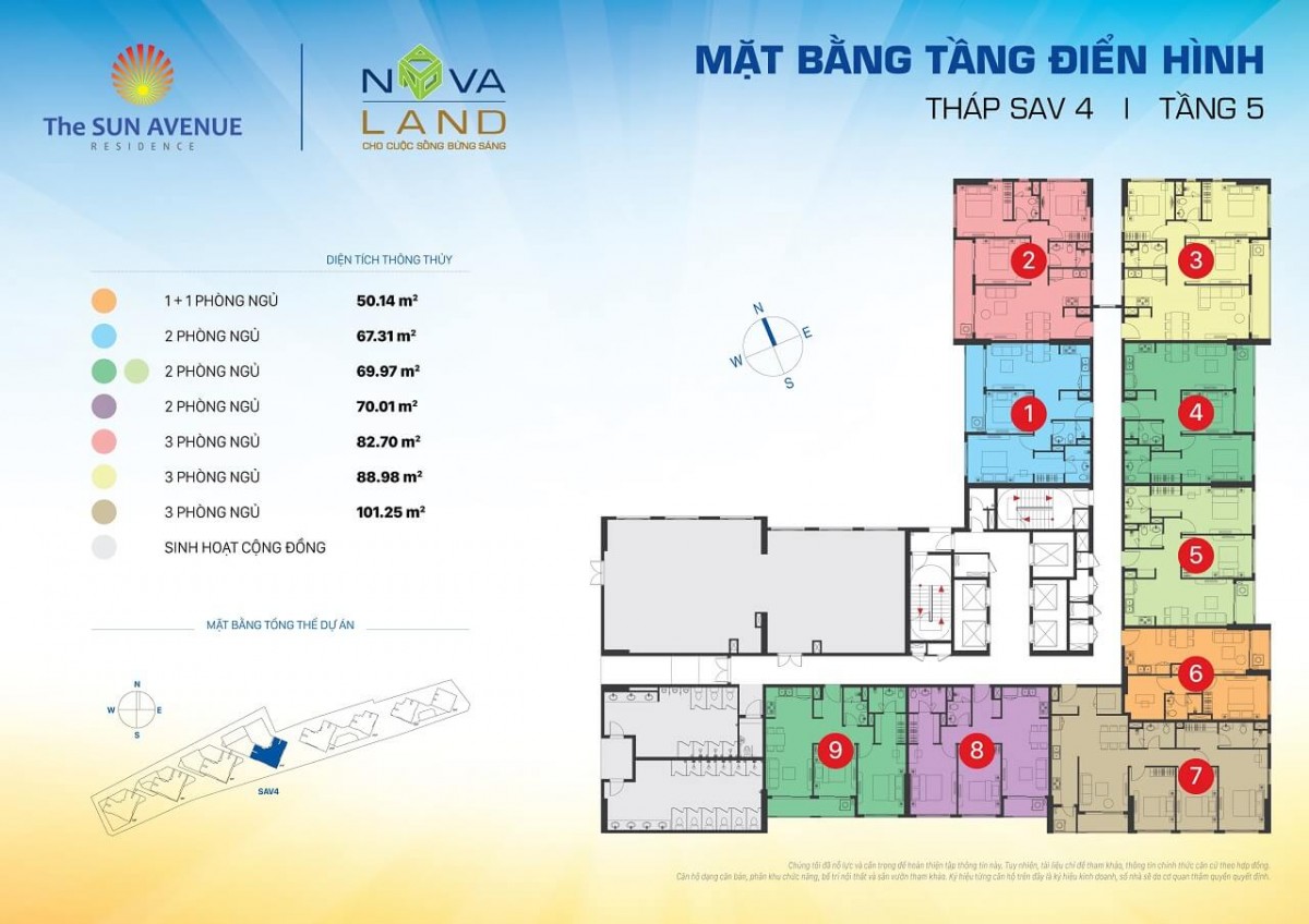 mat-bang-the-sun-avenue-thap-4-tang-5