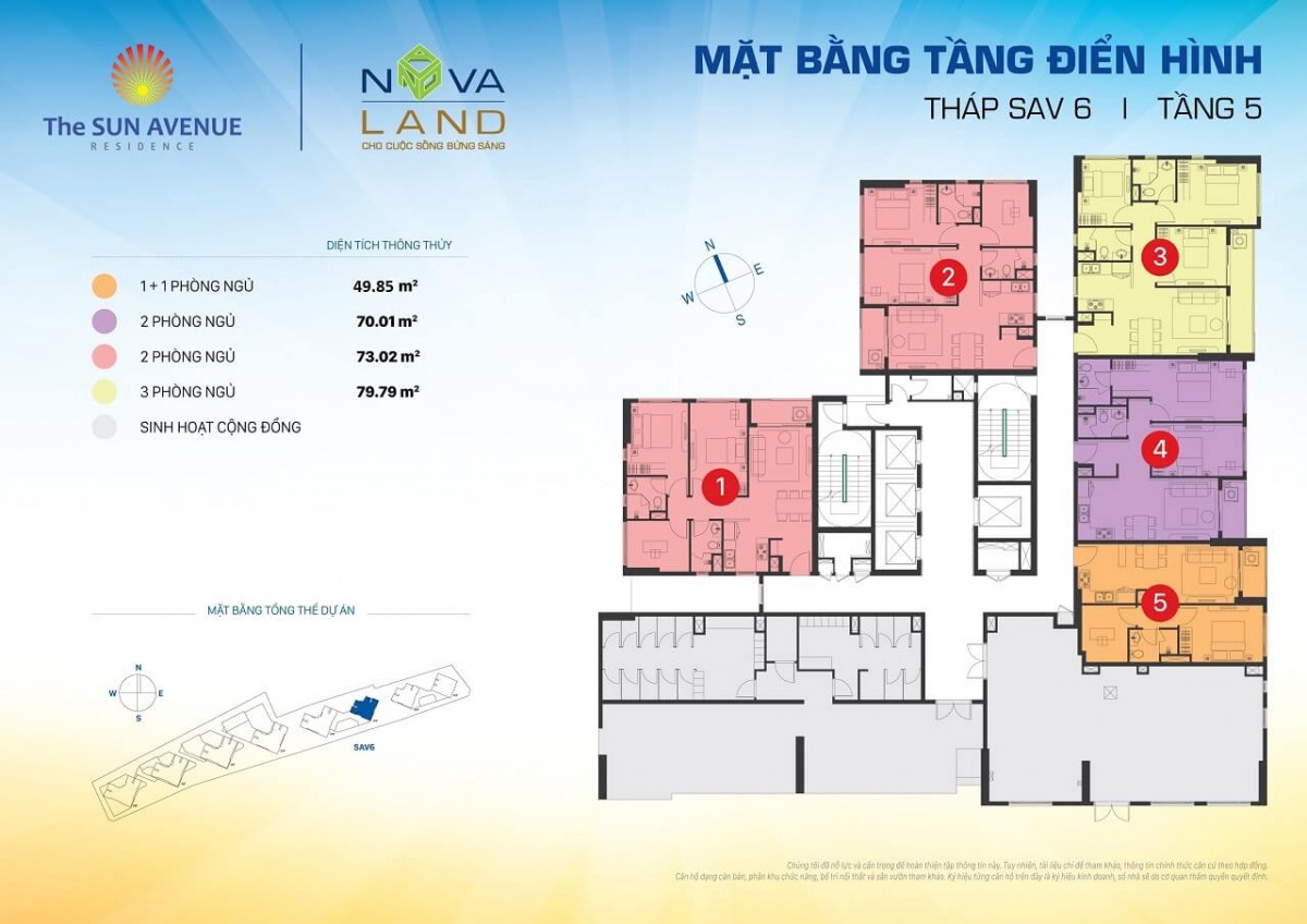 mat-bang-the-sun-avenue-thap-6-tang-5