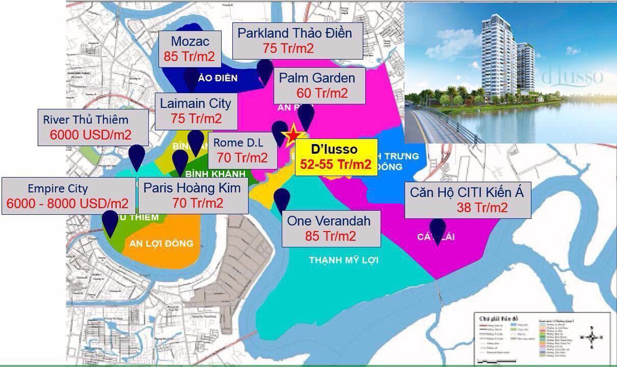 citi grand giá bán khu vực
