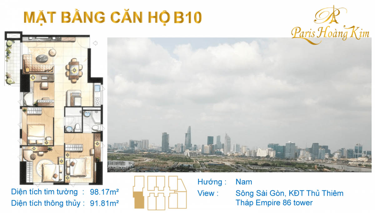paris hoàng kim b10
