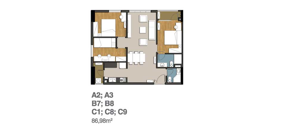 9 view apartment