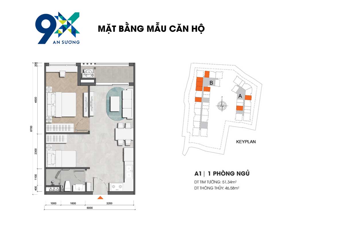 Thiet-ke-Can-ho-A1-1-Phong-ngu-51.34m2-Du-An-9X-An-Suong