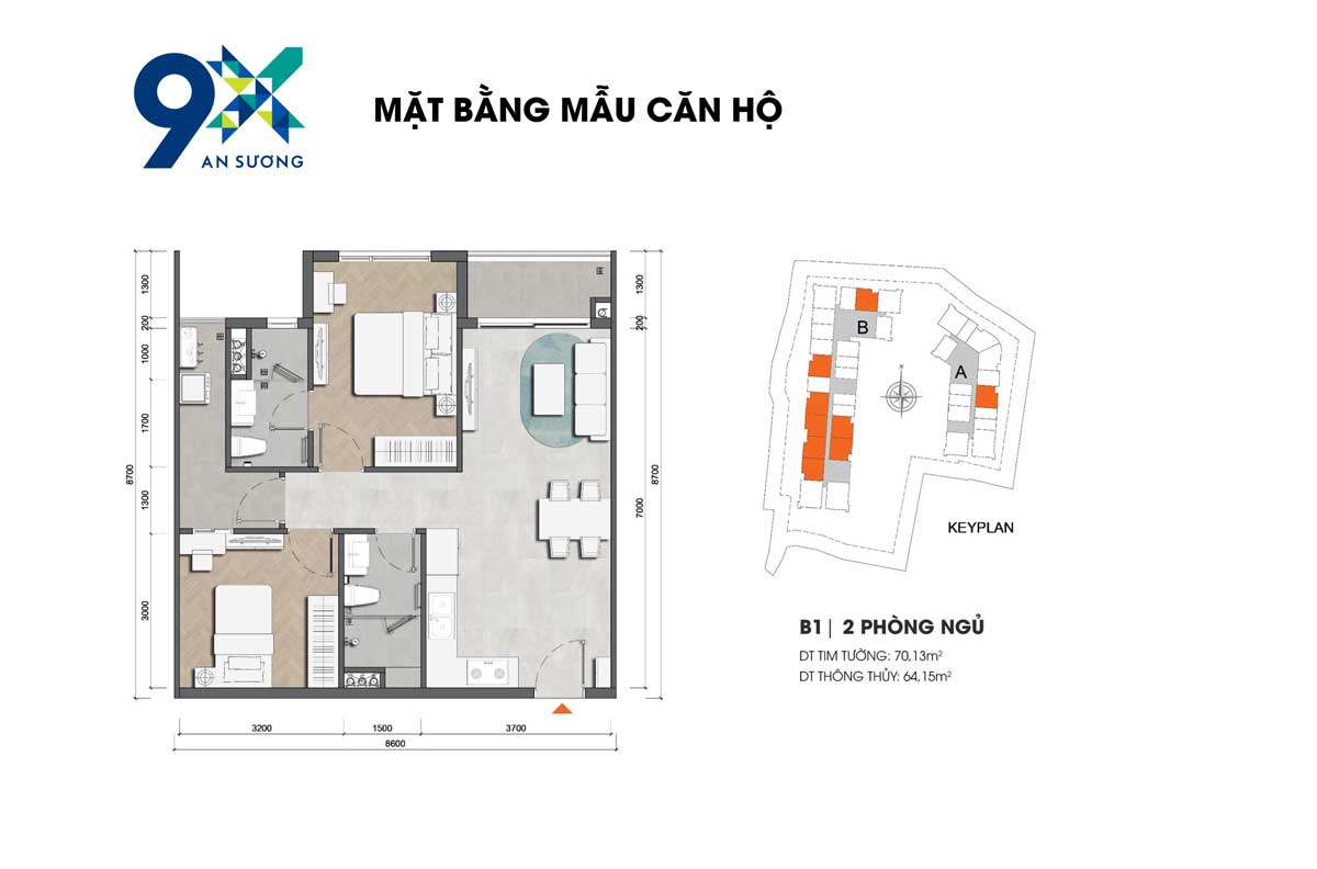 Thiet-ke-Can-ho-B1-2-Phong-ngu-70.13m2-Du-An-9X-An-Suong