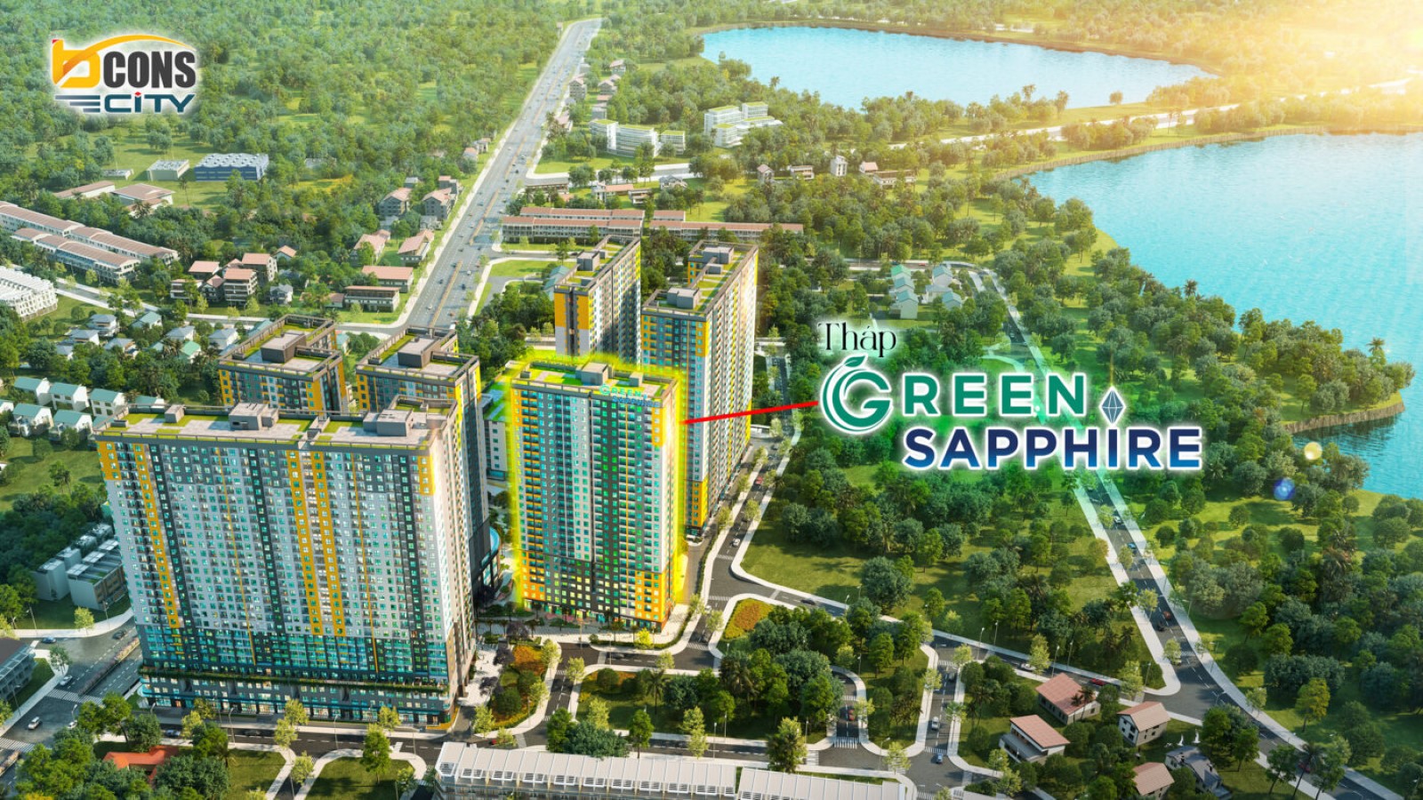 Bcons-City-thap-Green-Sapphire-phoi-canh-tong-the-logo