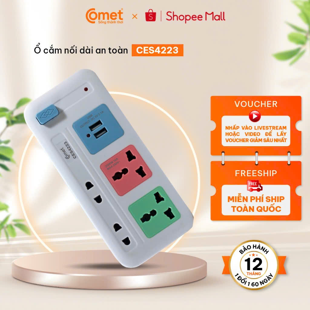 o-cam-dien-chong-chay-cau-chi-nut-nguon-2-usb-2-3-chau-2-2-chau-comet-CES4223