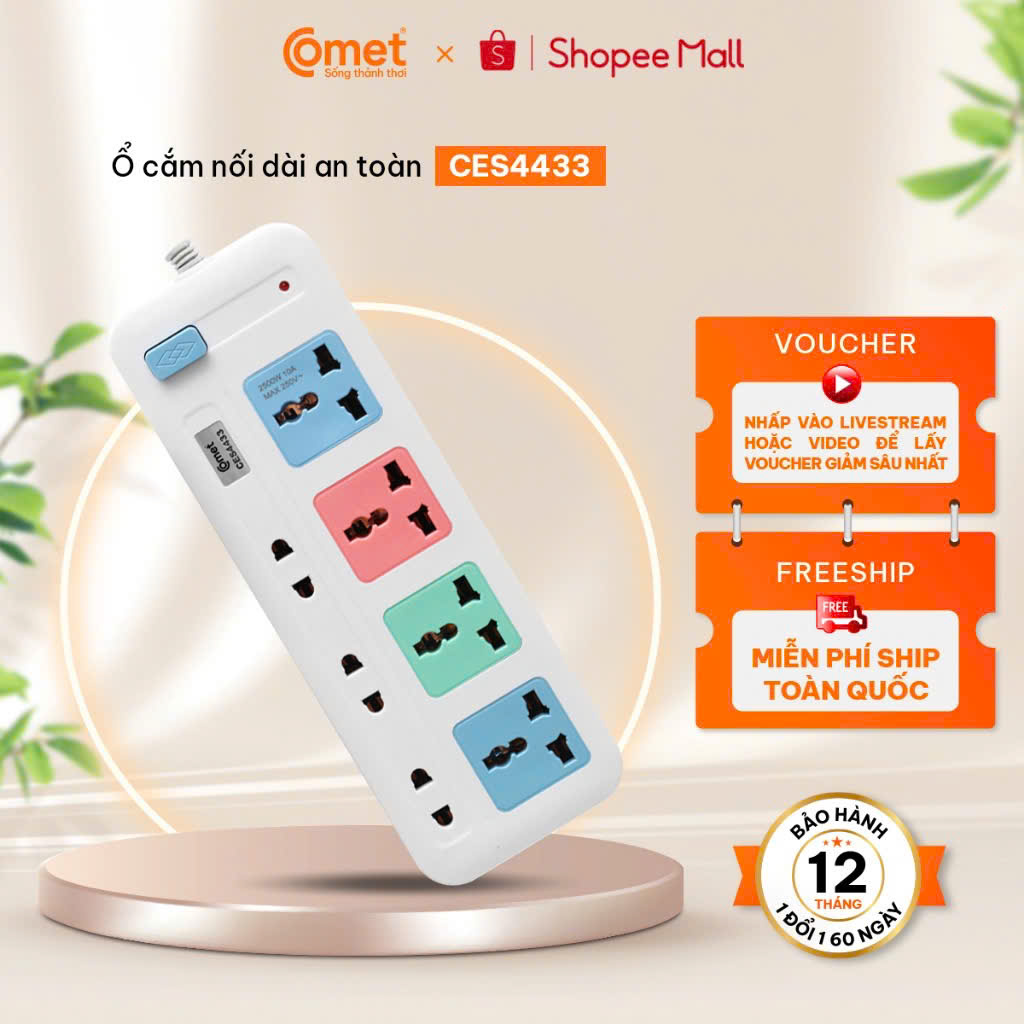 o-cam-dien-chong-chay-cau-chi-nut-nguon-CES4433-4-lo-3-chau-3-lo-2-chau-comet